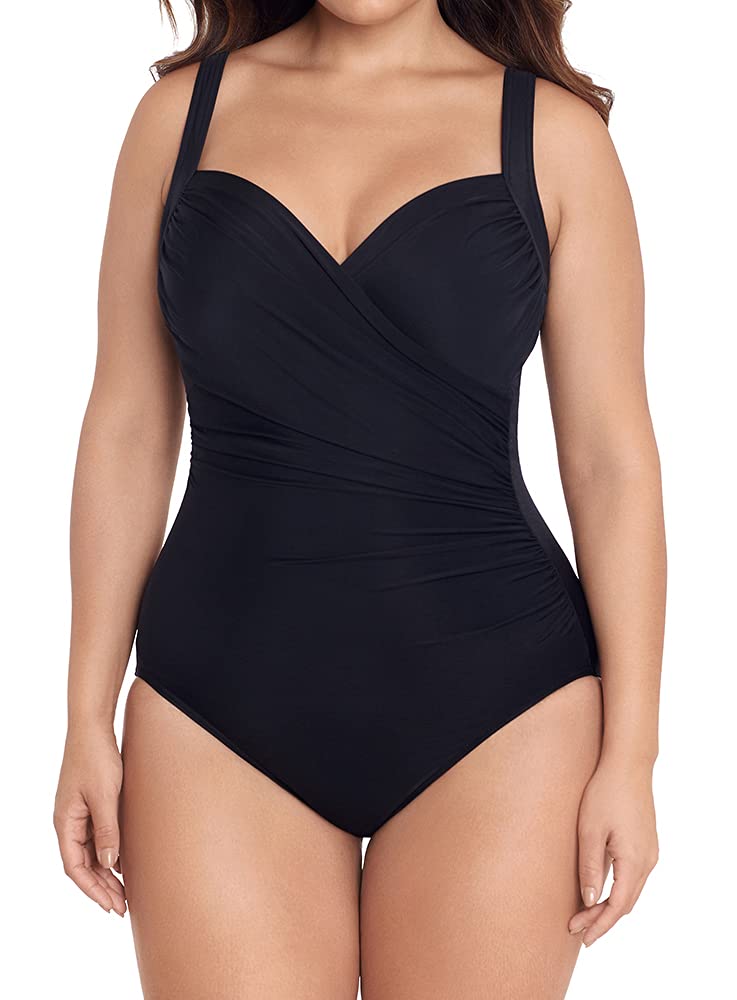Miraclesuit 6518963W Must Haves Sanibel Maillot de Bain Sculptant avec Armatures Noir 52W