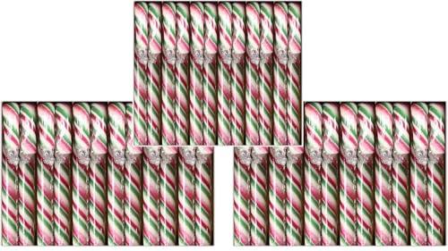 36 Candy Canes Mint Flavoured (3 Packs of 12)