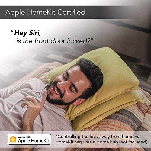 Reagle Smart Lock, Bluetooth Keypad Deadbolt, Apple HomeKit Certified, Works with Siri, iOS and Android - Dark Bronze