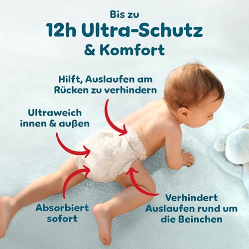 Pampers Premium Protection Pants Größe 3, 192 Windeln, 6kg-11kg, mit 360° Passform und weichen Anti-Auslaufbündchen für unseren besten Komfort und Schutz