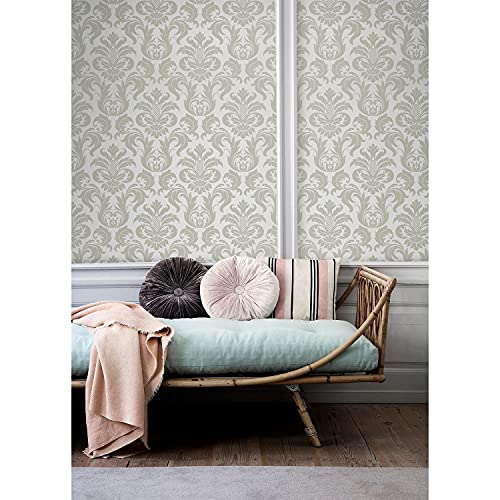 Papier peint intissé damassé floral Coloray pour sublimer les meubles de votre salon - 2