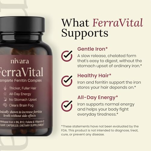 Nivara FerraVital Ferritin Complex Capsules