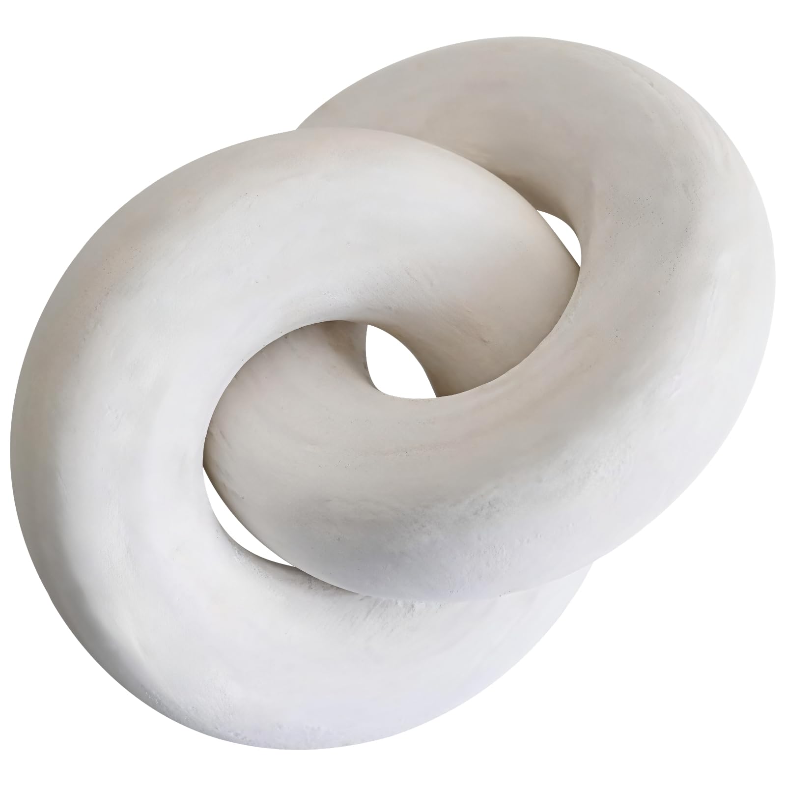 Natural Wood Knot Decor, Modern Home Decor Double Ring Design, Coffee Table Centerpiece, Bookshelf Decorative Ornament