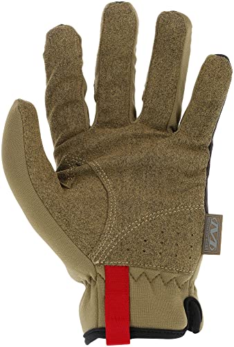 Image of Mechanix Wear: FastFit Work Glove with Elastic Cuff for Secure Fit, Performance Gloves for Multi-Purpose Use, Touchscreen Capable Safety Gloves for Men (Brown, Medium)