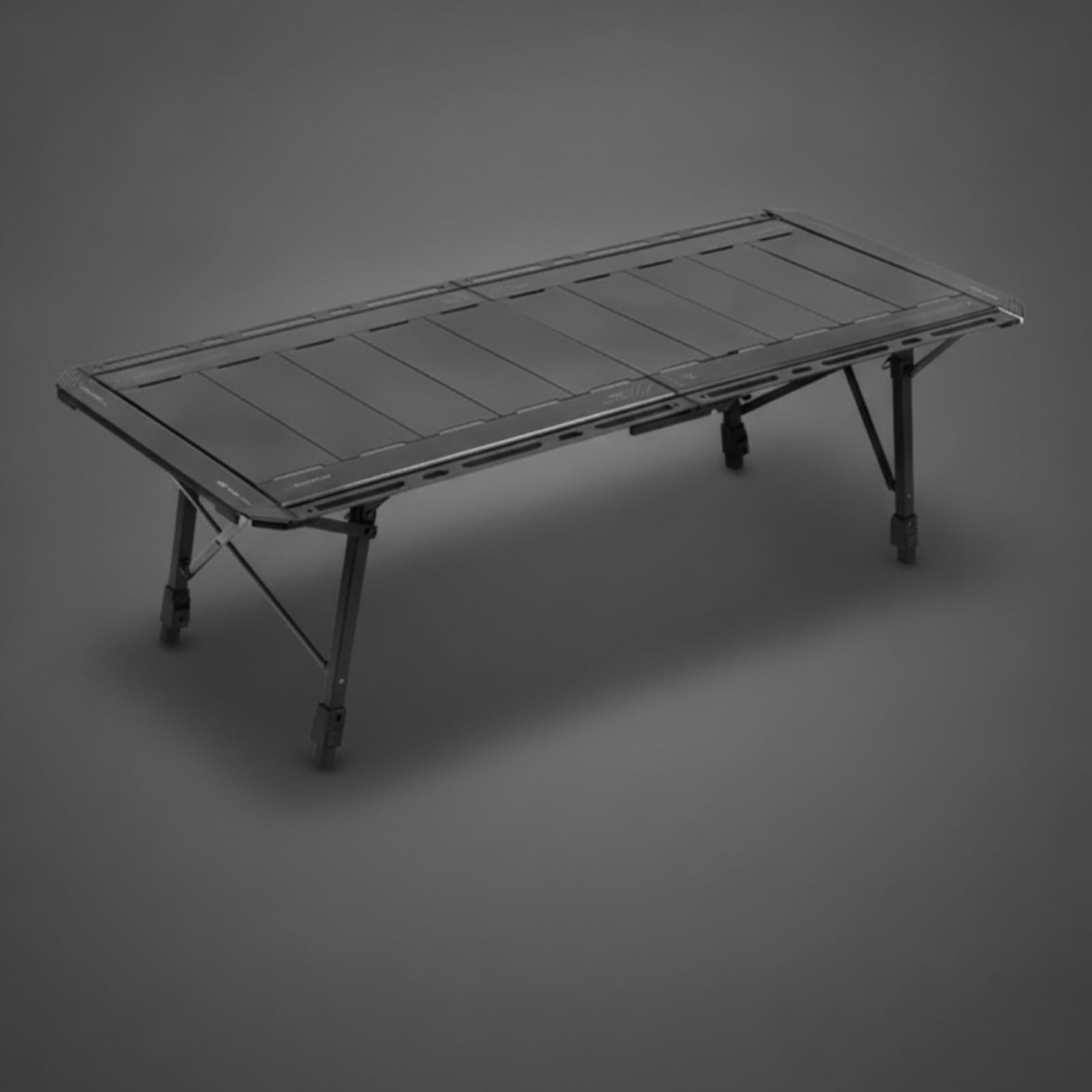 perfk Tavolo Pieghevole da Campeggio con Design Espandibile Personalizzabili per Preparazione Pasti E Riposo Attrezzatura in Viaggio con Struttura in Alluminio Antiruggine, 3.5 Unità, color to 4