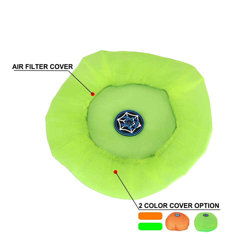 AnXin Motorcycle Universal Foam Air filter Cover Cap Protector For YAMAHA SUZUKI HONDA KAWASAKI Dirt Pit Bike,Green