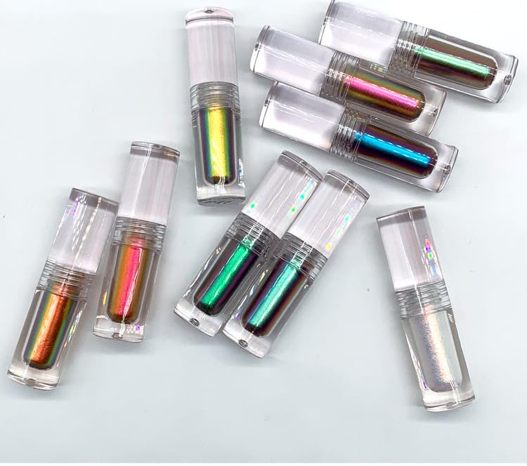 Lufeeyeta Chameleon - Sombra de ojos en barra metálica de alta pigmentación, metales de maquillaje, brillo brillante, sombra de ojos para ojos, kit