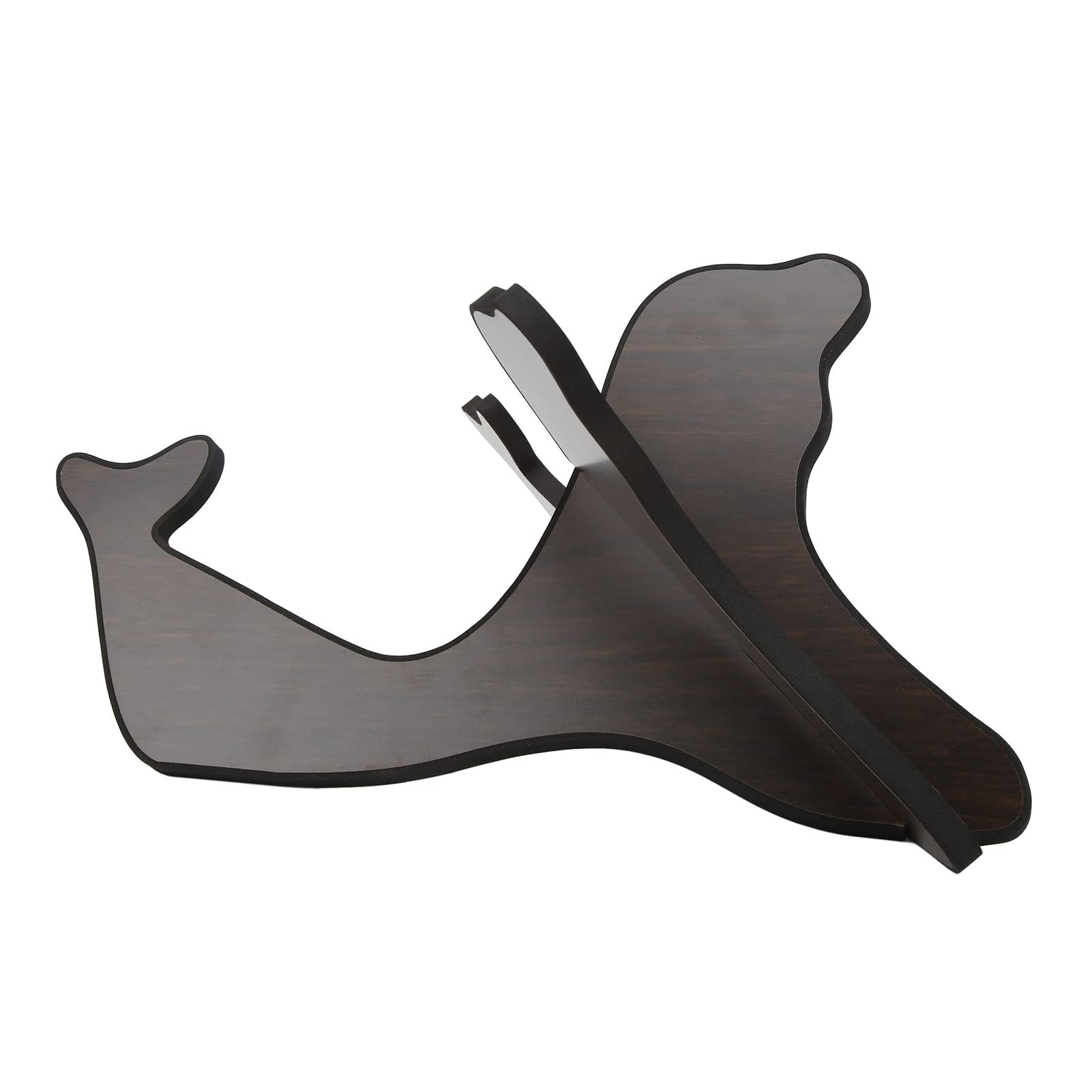 2 Stück Ukulele-Ständer, Zusammengesetzter Ukulele-Ständer, Holz-Ukulelen-Halterung, Holz-Gitarren-Display-Ständer, Gitarren-Halterung für Saiteninstrumente (Schwarz)
