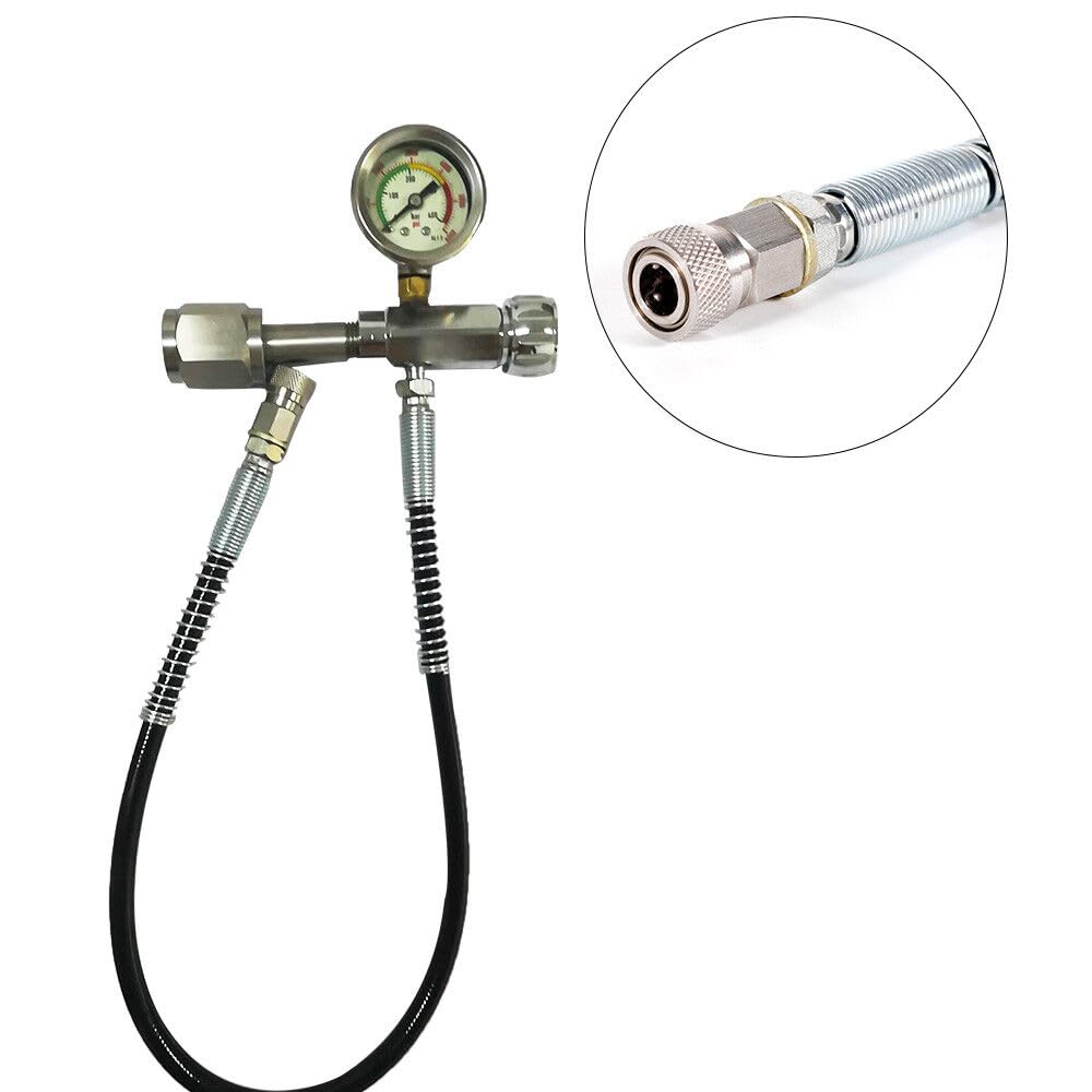 Kit de station de remplissage de paintball 4500PSI PCP - Valve de remplissage - Adaptateur de charge - Durable et fiable - Adaptateur de recharge pour pantalon
