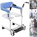 ZWJABYY LèVe Malade,Chaise Toilette,Chaise De Douche,LèVe-Personne Portable,LèVe-Personne Multifonctionnel pour Personnes âGéEs HandicapéEs avec SièGe Rembourré,ComfortEdition-Lightblue