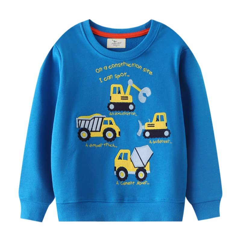 Boys Long Sleeve Pullover Sweatshirt Kids Crewneck Christmas Sweater3