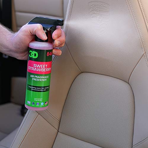 Image of 3D Sweet Strawberry Air Freshener - 16oz Spray Bottle - Water-Based, Non-Toxic Odor Eliminator - Safe for Pets & People - Fresh Scent from Real Strawberries