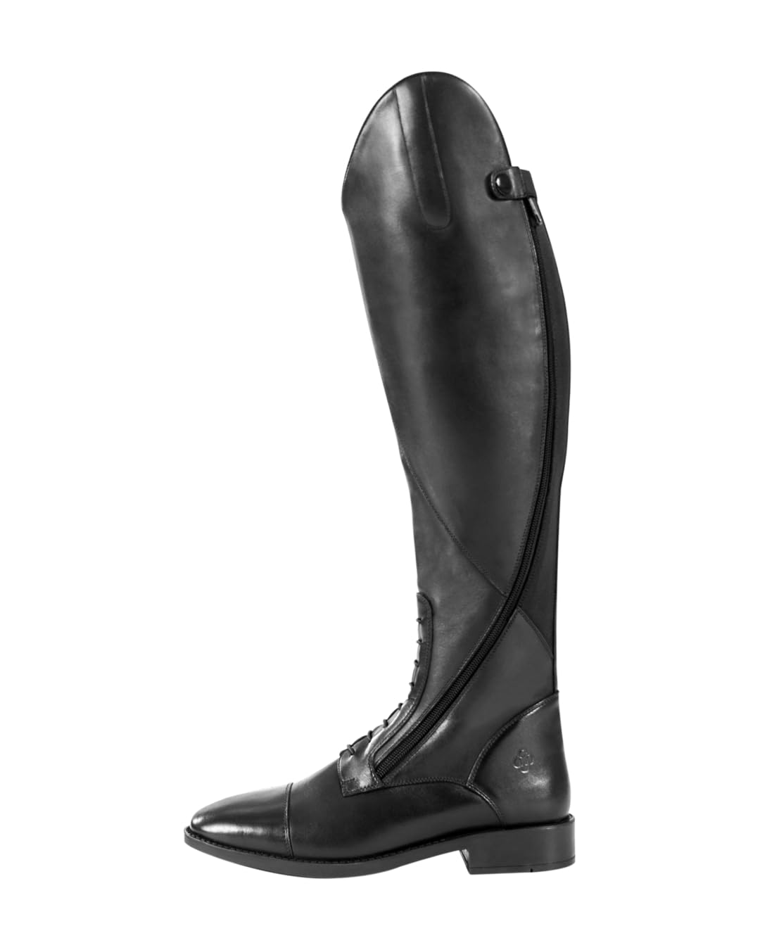 Reitstiefel Essex, weiches Leder, elastische Schnürung & Seitenzip