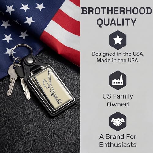 Image of Brotherhood Car Key Chain for Camaro - Classic Models Keychain | For Men and Women Gift Key Ring - -