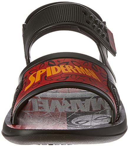 Sandália Marvel Web, Grendene Kids, Meninos, Preto/Vermelho, 29/30