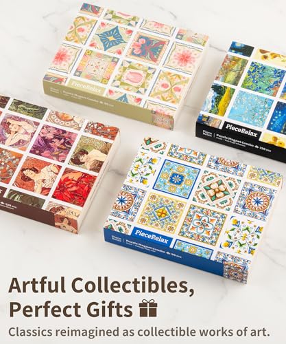 PieceRelax Magnet Puzzle para Adultos 96 Piezas - Tulip Tile Regalo Único y Decoración del Hogar con Rompecabezas de Plástico miniatura 6