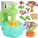REFTTENW Flower Craft Kits Toys Valentines Day Gifts for Kids - Arts and Crafts Activity Toys Set for Girls Ages 4-10, Birthday Gifts for 4 5 6 7 8 9 Year Old Girls, DIY Flower Making Kit for Kids