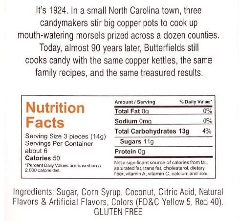 Butterfields Candy - Gourmet, Old-Fashioned Peach Buds Hard Candy, 7 Oz (2 Pack) | Gluten Free | Made With 100% Real, Pure Cane Sugar | Handcrafted In The Usa #TOP7