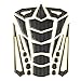 Paraserbatoio moto.KIMISS 1pcs protezione universale per pad serbatoio moto, adesivo serbatoio in gomma colorato serbatoio serbatoio adesivo adesivo serbatoio moto (bordo dorato)