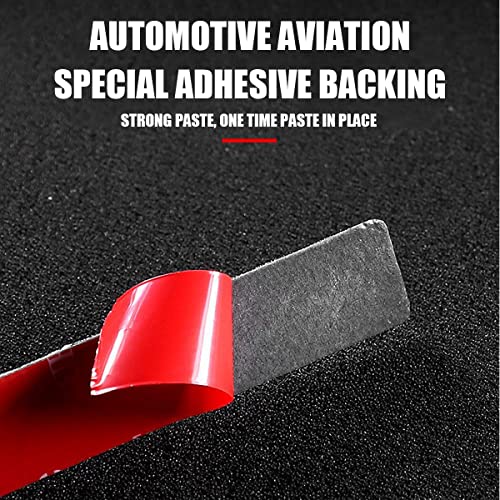 Adunsiaoto 2 Stück Türkantenschutz für Autotüren Kantenschutz Autotür für Rückspiegel, Carbon-Faser Muster Rückspiegel Streifen Abdeckung, Auto Universal(11.3x1.45cm)