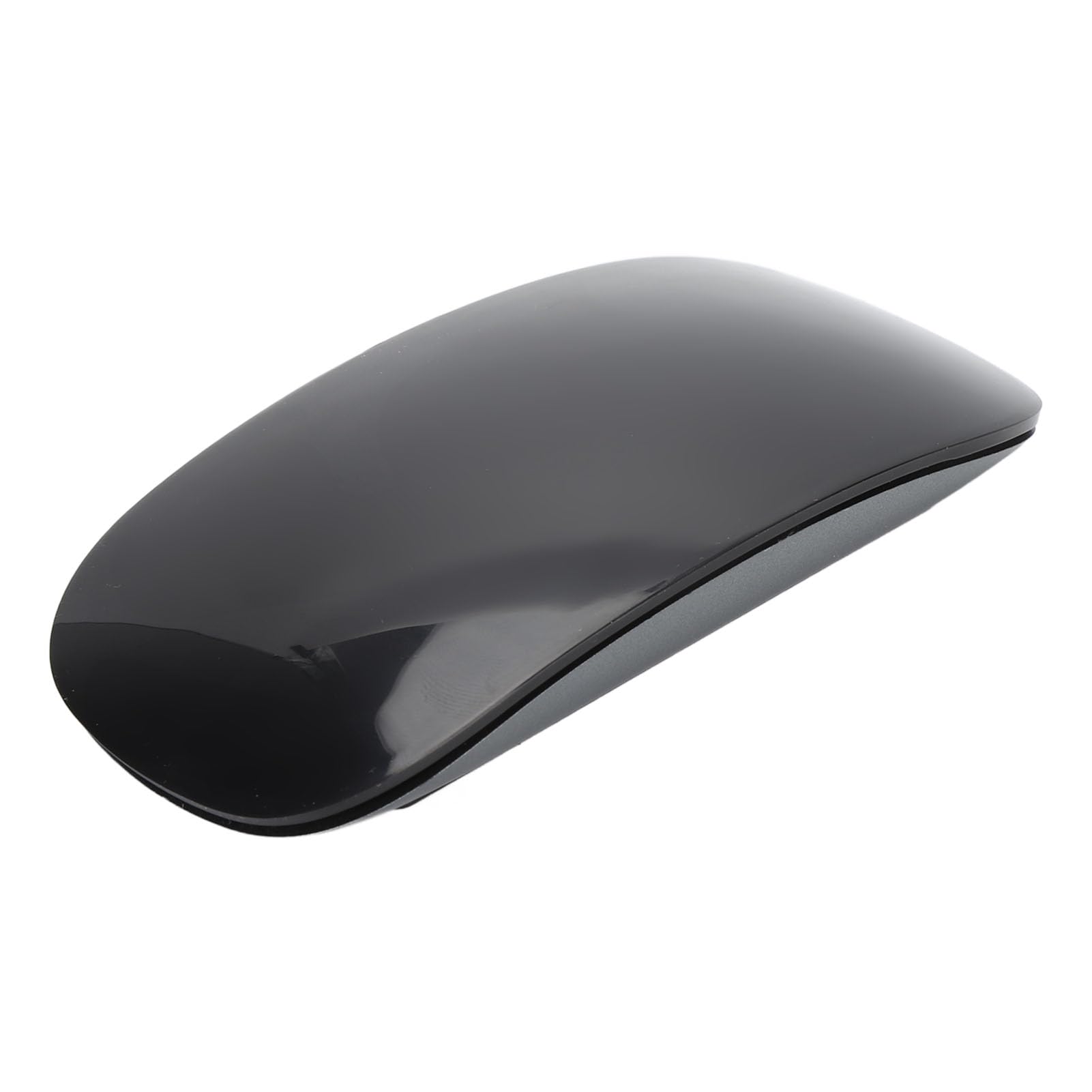 ciciglow Ratón Inalámbrico Ergonómico Recargable USB C, Diseño Delgado Portátil Multitáctil para PC Portátil, Compatibilidad Universal, Silencioso, 1600 dpi (Negro)