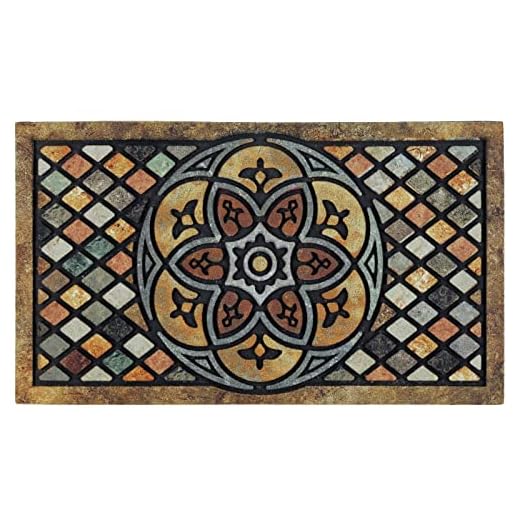 CHICHIC Door Mat Welcome Mat 18 x 30 Inch Front Door Mat Outdoor for Home Entrance Outdoor Mat for Outside Entry Way Doormat Entry Rugs, Heavy Duty Non Slip Rubber Back Low Profile, Petal 2