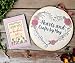 Handmade Embroidered Greeting Card with Charming Phrase 