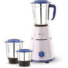 Bajaj Pluto 500-Watt Mixer Grinder with 3 Jars White