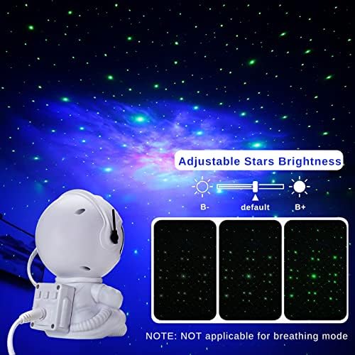 Astronaut Nebula Projector, Star Lights Galaxy Projector for Bedroom with Remote, Adjustable Star Brightness, Starry Sky Night Light Projector for Room Decoration Party Birthday, Gifts for Kids