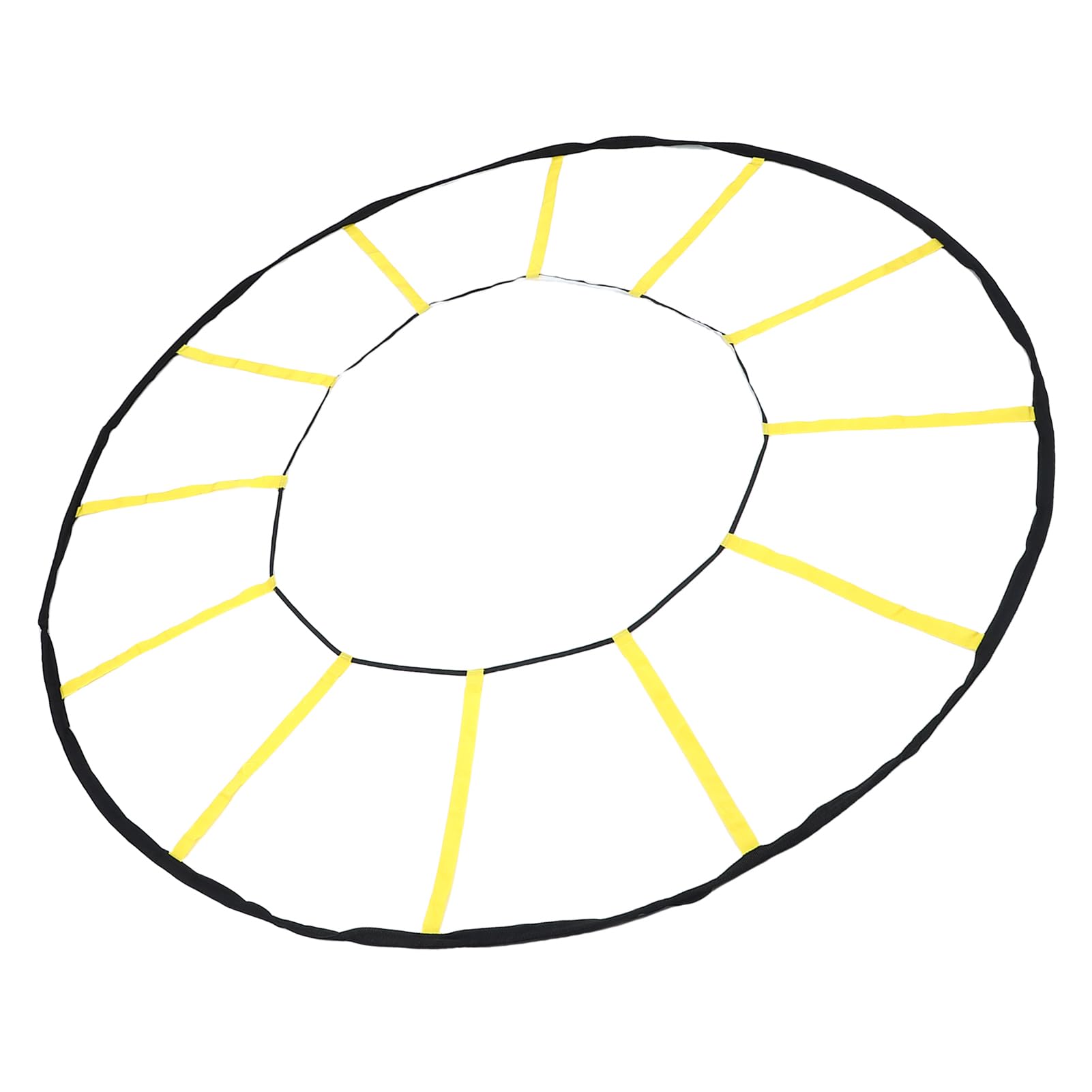 Pongnas Scala Circolare da Allenamento – Scala in Nylon a 12 Pioli per velocità e Coordinazione per Esercizi di Calcio, Basket e Calcio – Design Portatile per Interni/Esterni con Borsa per Il