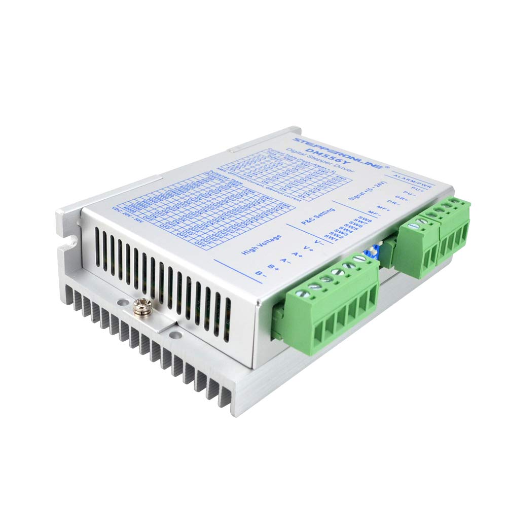 STEPPERONLINE - Controlador de paso digital 1.7-5.6A 20-50VDC para motor paso a paso Nema 23, 24, 34