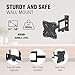 ELG Full Motion TV Wall Mount for TVs 15'' to 58'', Holds up to 66.1lbs, Articulating Arms Swivels Tilt Extension, Max VESA 200x200mm, FULL20 PRO, Steel, Black