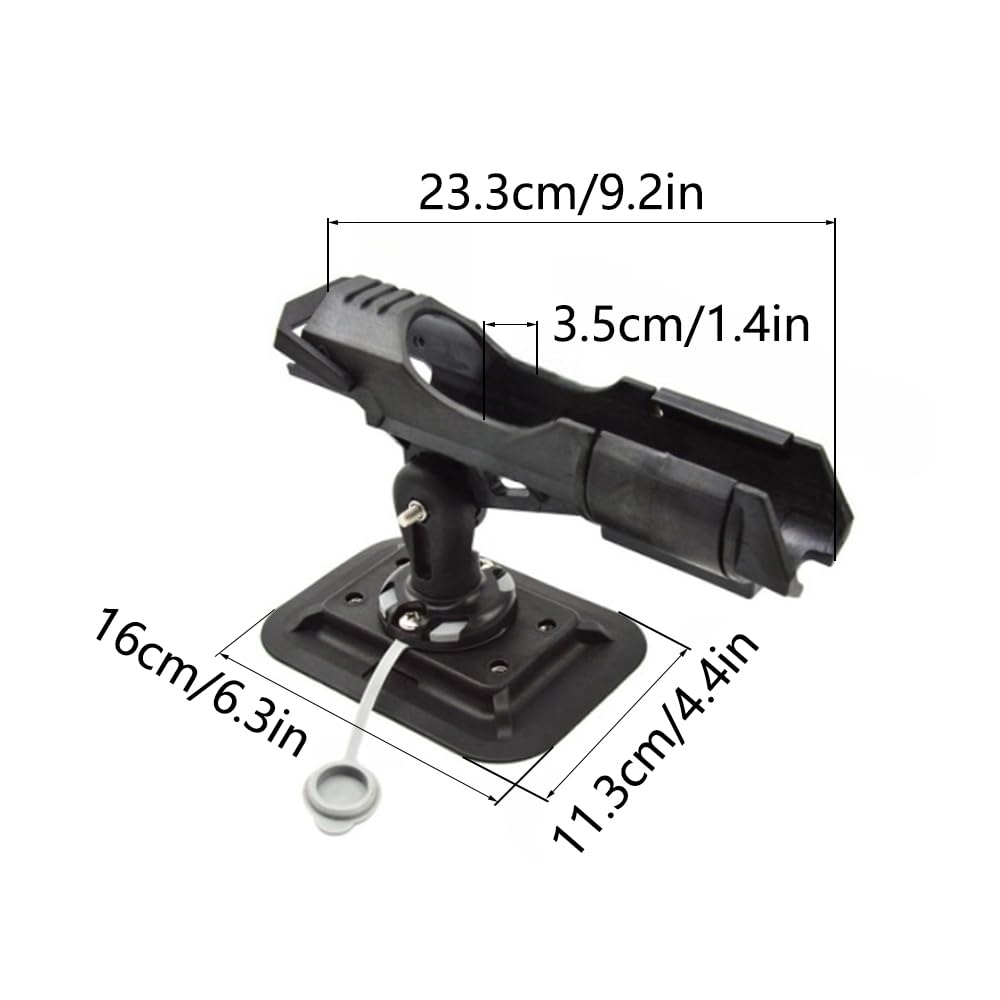Angelboot Rutenhalter Einstellbare 360° Drehbare Angelrutenhalter Angelrutenhalter Angelrutenhalter für Kajak Kanu Boot