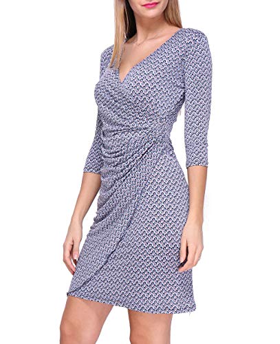 Revdelle - Robe Cache Coeur Col V Made in France Manches 3/4 Femme Myriam Cover