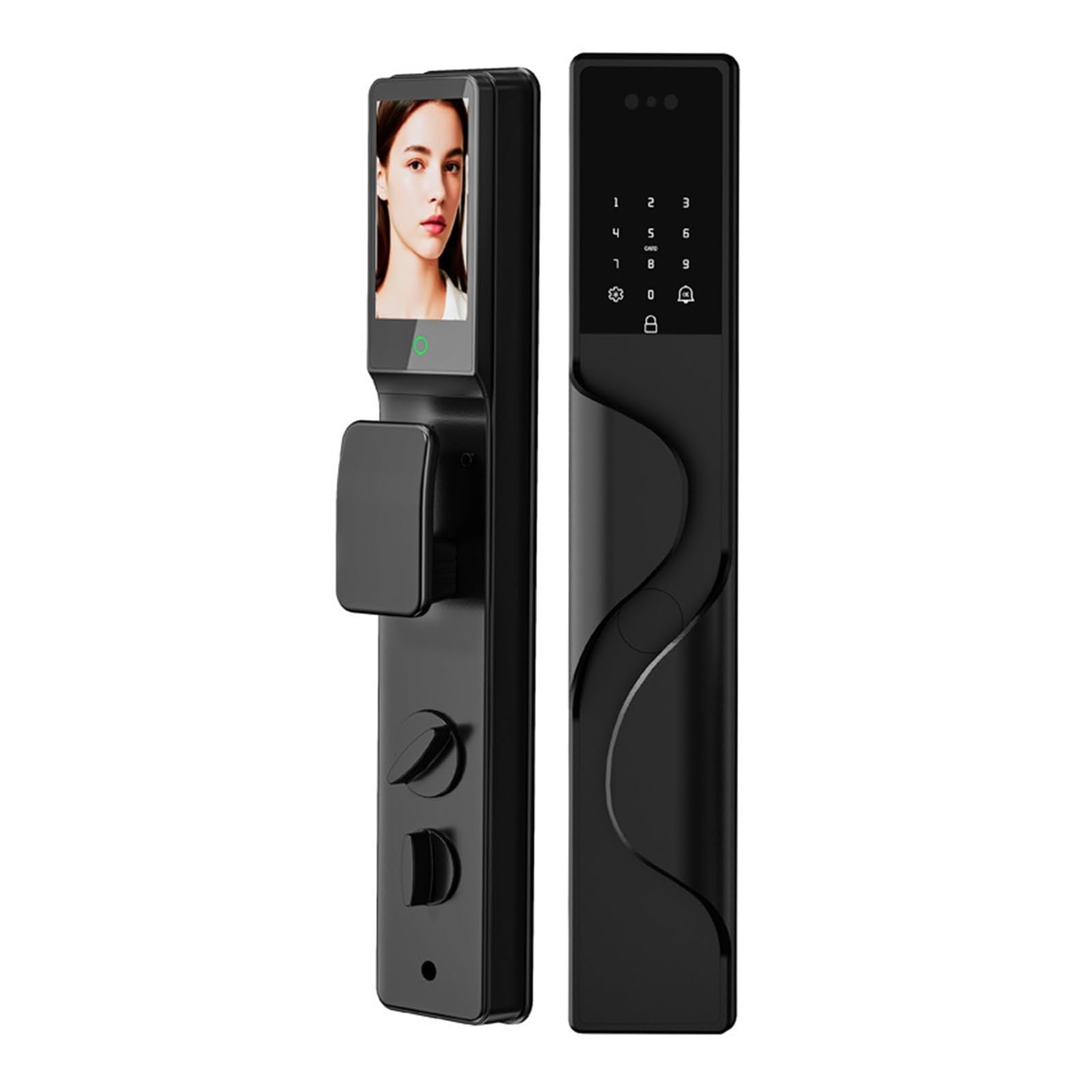 DIGNIFE Smart Door Lock, Home Smart Lock with Face Recognition Fingerprint and Password Unlock High Quality Electronic(Nero)