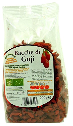 Sottolestelle Organic Dried Goji Berries 200 gr Delicious & Nutritious Healthy Goji Berry | Goji (Bacche) 200g BIO