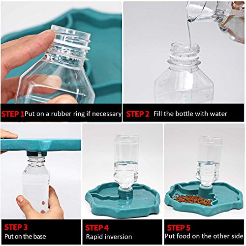 MACGOAL Automatic Reptile Feeder Reptile Food and Water Dish Bowl Reptile Water Dish with Bottle Tortoise Turtle Water… - Image 8