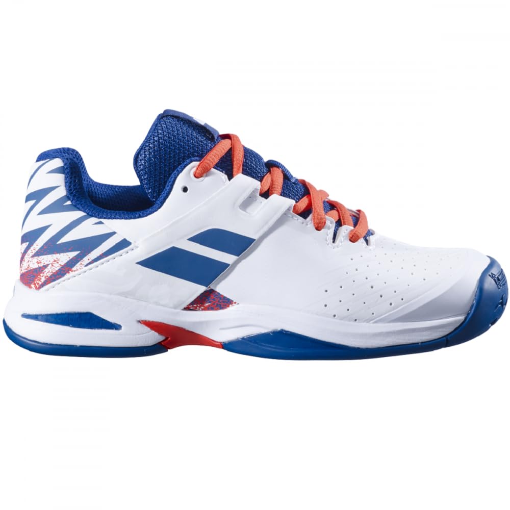 Babolat Garçon Propulse AC Jr, White Estate Blue, 35 EU