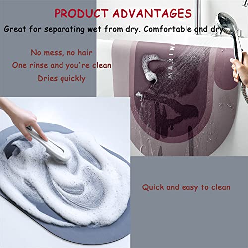 Badematte, Bath Mat, Badvorleger, Duschvorleger, Fußmatte Dusche, Badematten, Duschvorleger Badteppich Rutschfest… – Bild 6