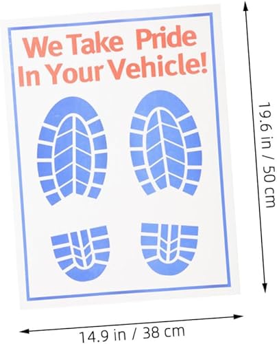 Miniatura 8 de FELTECHELECTR Tapete de papel de 80 hojas, alfombrillas protectoras para automóvil, alfombrillas para camiones, alfombrillas de piso para vehículos,