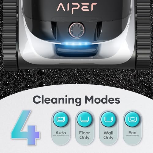 Image of Aiper Scuba S1 Robotic Pool Cleaner, Wall & Waterline Cleaning, Cordless Pool Robot with 4 Modes, Smarter Navigation with High-Precision Sensors(Renewed)