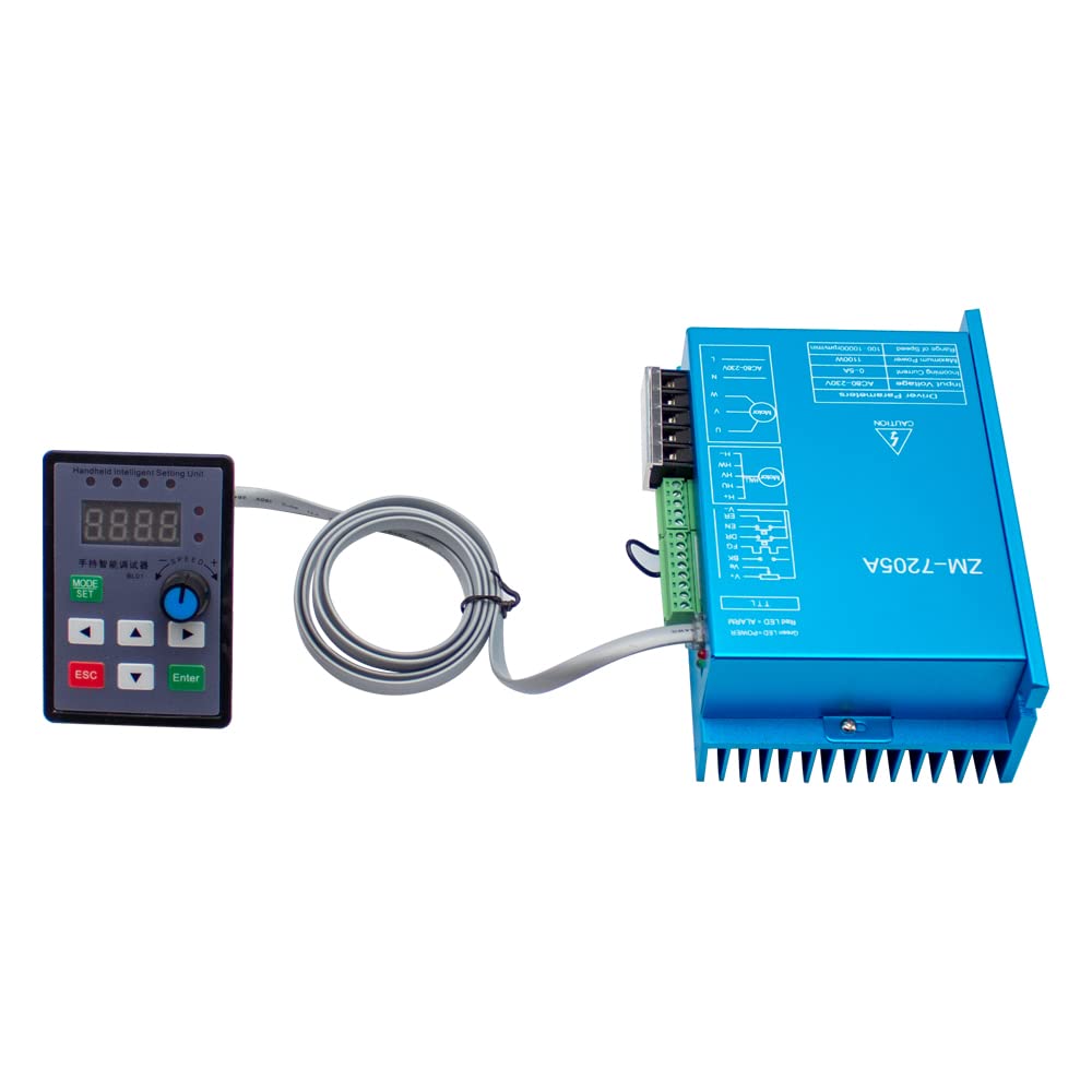 310V Driver del Motore Brushless DC ad Alta Tensione con Unità di Impostazione Intelligente Portatile ZM-7205 220V AC Max. 5A 1100W BLDC