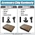 Amagenix 90% Sun Shade Cloth with Grommets, 8' x 10' Pergola Replacement Shade Cover Canopy Privacy Screen for Outdoor Patio Garden, Mocha (We Customized)