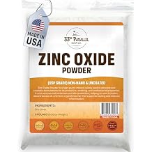 Zinc Oxide Powder USP Grade 5 lbs Zinc Dust | Non-Nano & Uncoated | Natural UV Protection, Soothes Irritation, Anti-Bacterial Mineral for Sunscreen, Creams, Balms & DIY Skincare | 5 POUNDS