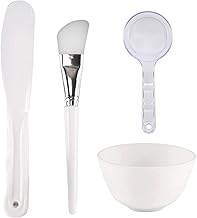 Masque Mélanger Bol Facial,Ensemble De Brosses Pour Masque Facial,Brosse De Masque Outils Set,Soins Du Visage Outils Kit,Adapté Au Masque Crème Pour Le Visage Ou Au Bricolage,Kiuiom