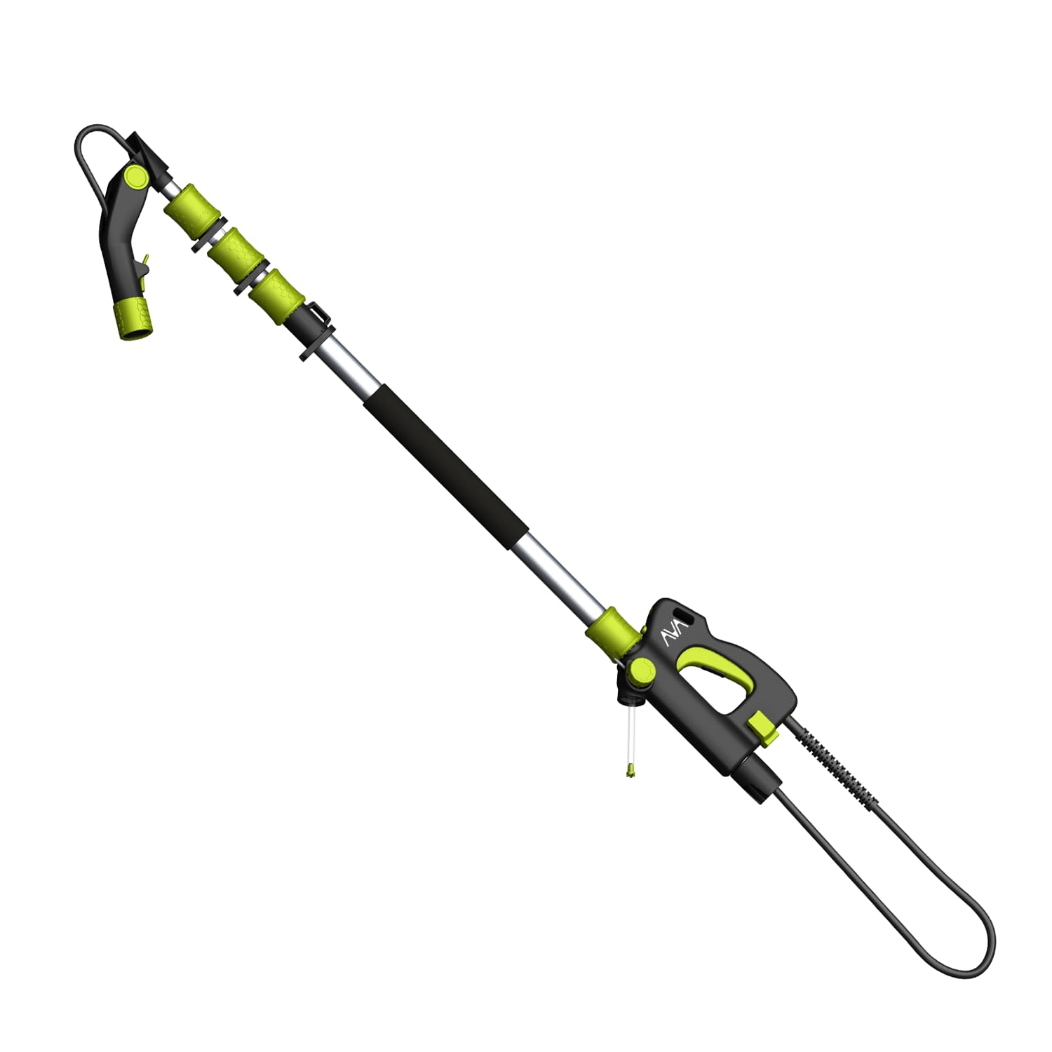 AVA of Norway Telescopic Lance, 4 Metre Long, High Pressure Lance, Flexible & Long Rotating Spray Lance with Pistol Grip for Hard to Reach Areas at a Height up to 5 m, Includes Kärcher Hose Adapter