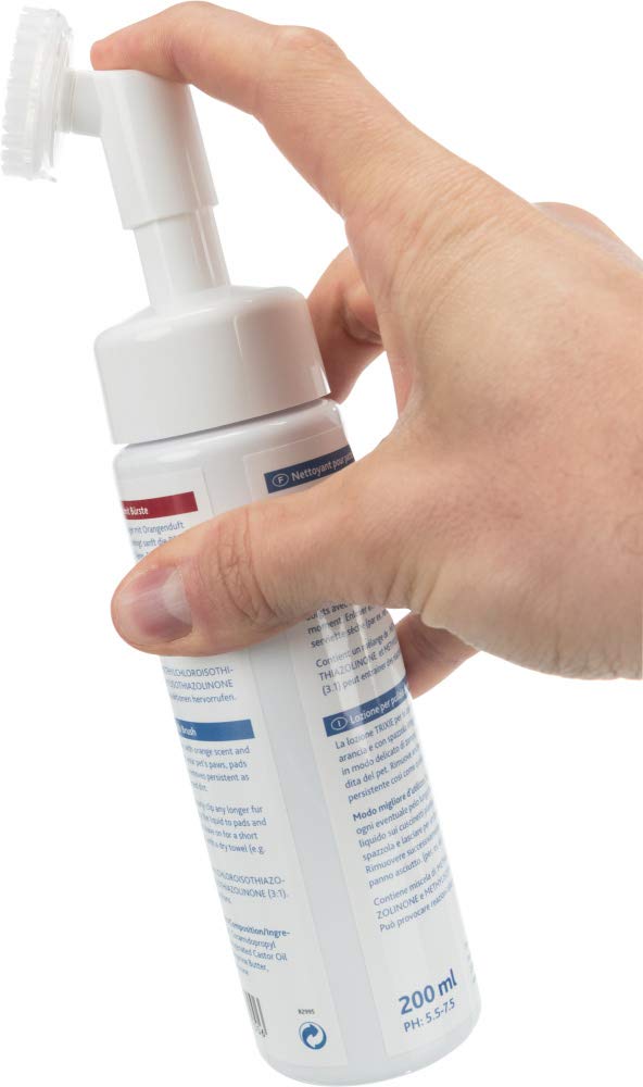 Trixie 25700 środek do czyszczenia łap ze szczotką, 200 ml