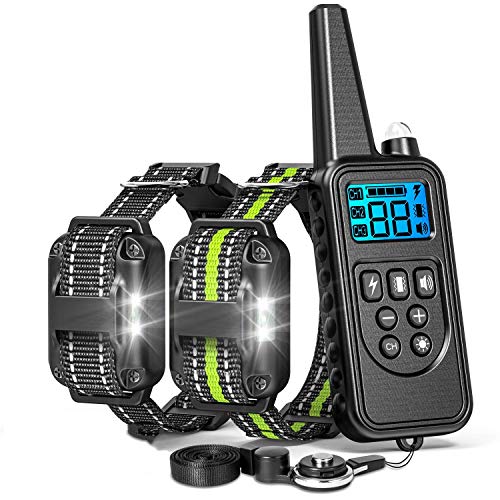 LELYFIT Collier de Dressage à Distance pour Chien, Collier de Dressage pour Chiens Rechargeable...