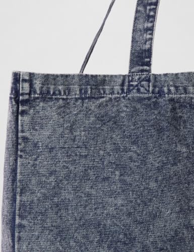 Bolso Tote de Jeans Acid Wash Deep Sea Navy miniatura 6