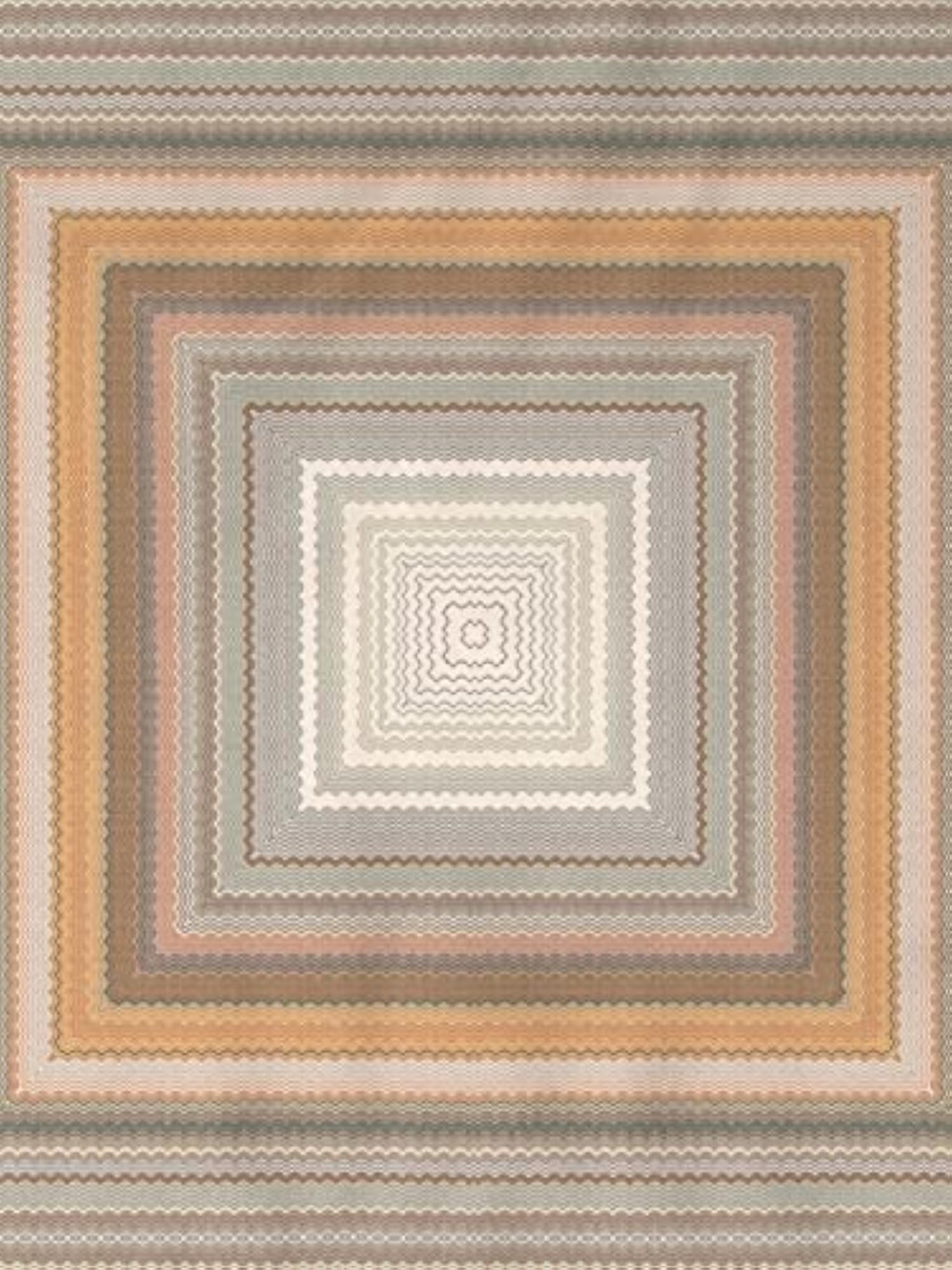 Brown Geometric Cotton Reversible Single Dohar